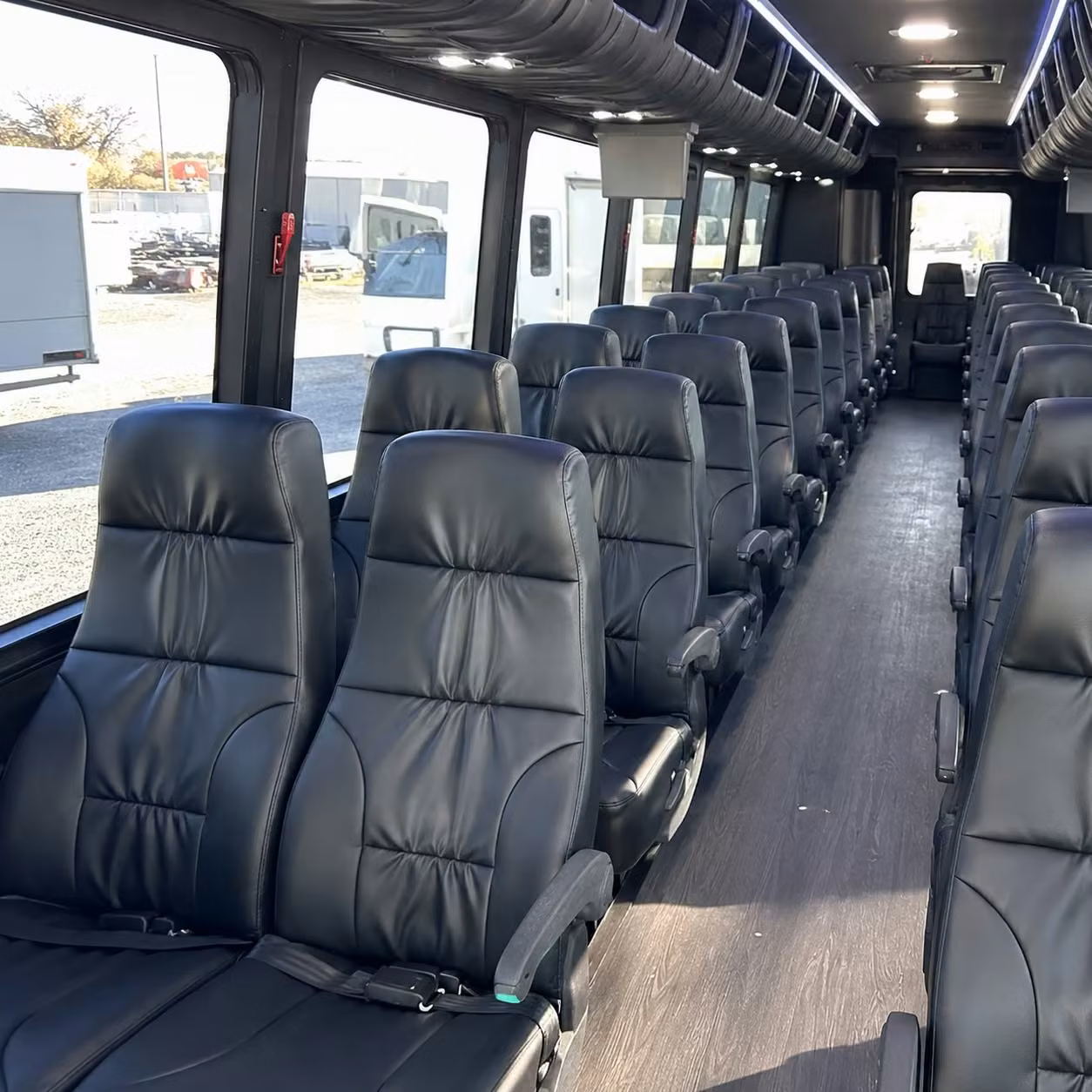 28 passenger minibus interior