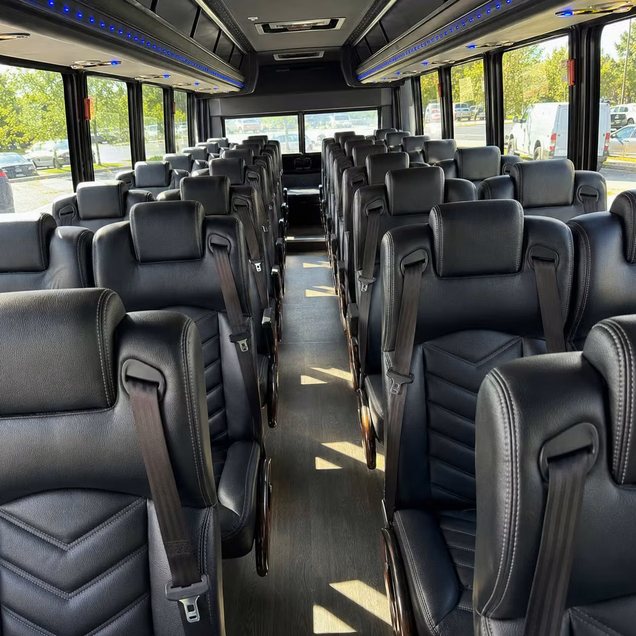 35 passenger minibus inside