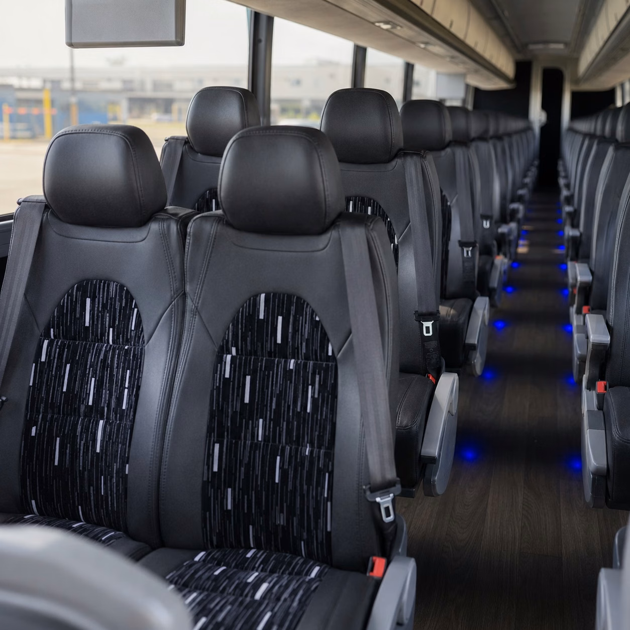 westminster charter bus rental interior